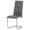 Autronic Jedálenská stolička, šedá, ekokoža, DCL-402 GREY