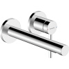 HANSGROHE Zesis S 2-otvorová páková umývadlová batéria pod omietku, pre nástennú montáž, výtok 194 mm, chróm, 74750000