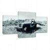 Nástenné hodiny 100x60 Jeep Wrangler Retro foto (Nástenné hodiny 100x60 Jeep Wrangler Retro foto)