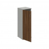 Hobis Policová skriňa Strong L, 40x115,2x40 cm, orech/sivá