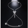 B-TOP Dámsky body chain s motýľom a zirkónmi na telo