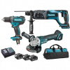 Makita Náradie - 3-dielna súprava AKU náradia, batérií a nabíjačky DLX3078TX1