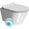 GSI KUBE X závesná WC misa, GeniusFlush, 36x50cm, biela ExtraGlaze 941211