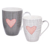 Orion Porcelánový hrnček PINK HEART 2 x 350 ml