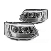 Volkswagen T5 2010-2015 - predné FULL LED svetlá T6 Look CHRÓMOVÁ