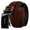 Pánsky kožený opasok hnedý s automatickou prackou - Peterson