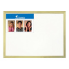 Magnetická tabuľa v drevenom ráme, biela 40 x 60 cm