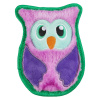 Outward Hound Durablez Owl 15cm - pískajúca hračka pre psa, neplnená, fialová sova