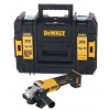 DCG407NT DEWALT AKU 18V BEZUHLÍKOVÁ 125MM ÚHLOVÁ BRUSKA BEZ BATERIE A NABÍJEČKY, V KUFRU T-STAK