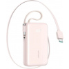 Joyroom JR-PR2L Powerbank 10000 mAh 35 W s dvoma integrovanými káblami USB-C, ružová