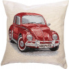 Dekoračný vankúš červené auto, 45x45 cm