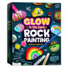 Súprava na maľovanie kameňov, 10 ks, farby svietiace v tme, 6+, darček