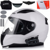 MOTOCYKLOVÁ PRILBA LS2 FF353 RAPID II BIELY LESK + INTERKOM 1ST BLUETOOTH