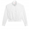 Dámske bundy Wilson Warm-Up Jacket - Biely (L)