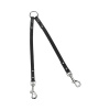 Vodítko pre psa Karlie Rondo rozdvojka 12 mm 30 cm čierne