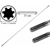 Langner Hnací hriadeľ pre krovinorez 7 zubov / 7 mm závit - dĺžka 77 cm - priemer 7 mm