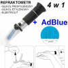 Tester chladiacej kvapaliny - Refraktometer 4in1 glycol e/p + elektrolit + adblue (Refraktometer refraktometra adblue)