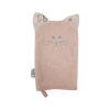 EKO Žinka bavlnená s uškami Cat Rose pink 20x15 cm 30x15x2 ružová