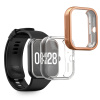 kwmobile ochranný kryt na chytré hodinky Redmi Watch 4 - transparentní / růžově zlatá (Ochranný kryt na chytré hodinky kwmobile pro Xiaomi Redmi Watch 4 - transparentní / růžově zlatá)