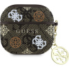 Guess PU 4G Peony Charm puzdro AirPods 4 hnedé