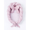 BELISIMA Pletené hniezdočko pre bábätko Velvet pink ružová