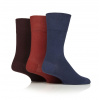 IOMI Gentle Grip pánske Diabetik ponožky TERA MODRO BORDOVÝ mix