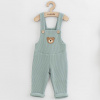 Dojčenské zahradníčky New Baby Luxury clothing Oliver sivé Farba: Zelená, Veľkosť: 62 (3-6m)