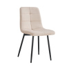 Tempo Kondela Jedálenská stolička, béžová Velvet látka/kov, DAMIA TYP 1