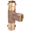Viega T-kus SC 22 x 3/4 x 22 bronz / (plyn) lesklý Trubková spojka
