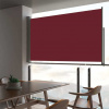 vidaXL Zaťahovacia bočná markíza na terasu 140x300 cm, červená 48348