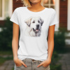 Dámské tričko Pyrenejský horský pes Velikost: XL, Barva: Bílá