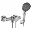 Rea Lungo Stripe, sprchová batéria s ručnou sprchovou súpravou, brúsená oceľ, REA-B9491