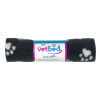 Vetbed protiskluz / Drybed grafitová modré a bílé packy DELUXE 100 x 75 cm, vlas 30 mm