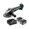 SET W 18 7-125 + 2x4,0 Ah. Akumulátorová úhlová bruska Metabo 60237185001