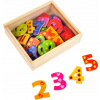 Small Foot drevené Farebné magnetické čísla
