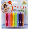 Pastelky omyvatelné do vany set 8 barev do vody na kartě