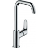 Hansgrohe Focus - Páková umývadlová batéria 240 s otočným výtokom bez odtokovej súpravy, chróm 31519000