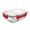 Orion Miska na zapekanie delená s plastovým vekom 23,5 x 18 x 7,5 cm