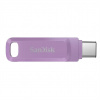 SanDisk Flash Disk 64GB Ultra Dual Drive Go, USB-C 3.2, Fialová SDDDC3-064G-G46L