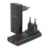 Choetech PD6011 PD65W GaN slim USB-A+C mini charger (black)