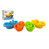 Teddies Lode/loďky do vody 4ks plast 11cm v krabičke 12x9,5x6cm 12m+