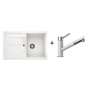 Blanco SET 09-D 24 drez silgranit METRA 45 S 78x50 cm Biely+batéria Kano-S Biela 513187+525040