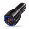 Luxria Auto Adapter - Duo ( 2x USB, QC 3.0, 18W ) Farba: Čierna čierna a biela