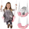 RicoKids Teddy Bear Swing 3v1 ružovo-sivá