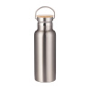 Strieborná termoska s bambusovým viečkom - 500 ml