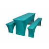 TENTino Elastický poťah na pivný set 200x50 - 200x70 cm Farba obrusu: TYRKYSOVÁ / TURQUOISE