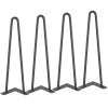 Vevor Nábytkové hairpin nožičky 406.4 mm, nosnosť 226.8 kg, 4 ks, kovové FJ2GZT16YC12ZMGA1V0