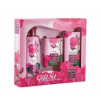 Rose of Bulgaria sprchový gel s růžovou vodou 100 ml + toaletní mýdlo s růží 50 g + pleťový denní krém s růžovou vodou 30 ml,