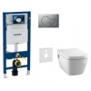 Geberit SET Duofix 111.300.00.5 +WCzávesné Tece One sprchov.Rimless+sedSC+Sigma01 ChrMat 111.300.00.5 NT3