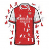 Arsenal FC Drevené puzzle Arsenal FC, dres, 150 ks